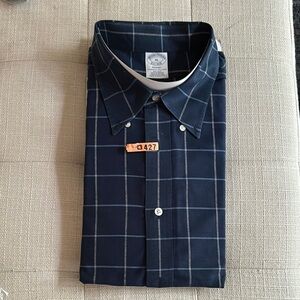 Men's Navy Checkered Shirt